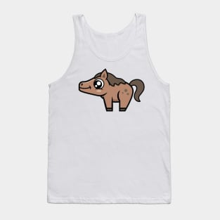 Cute Brown Horse Tank Top